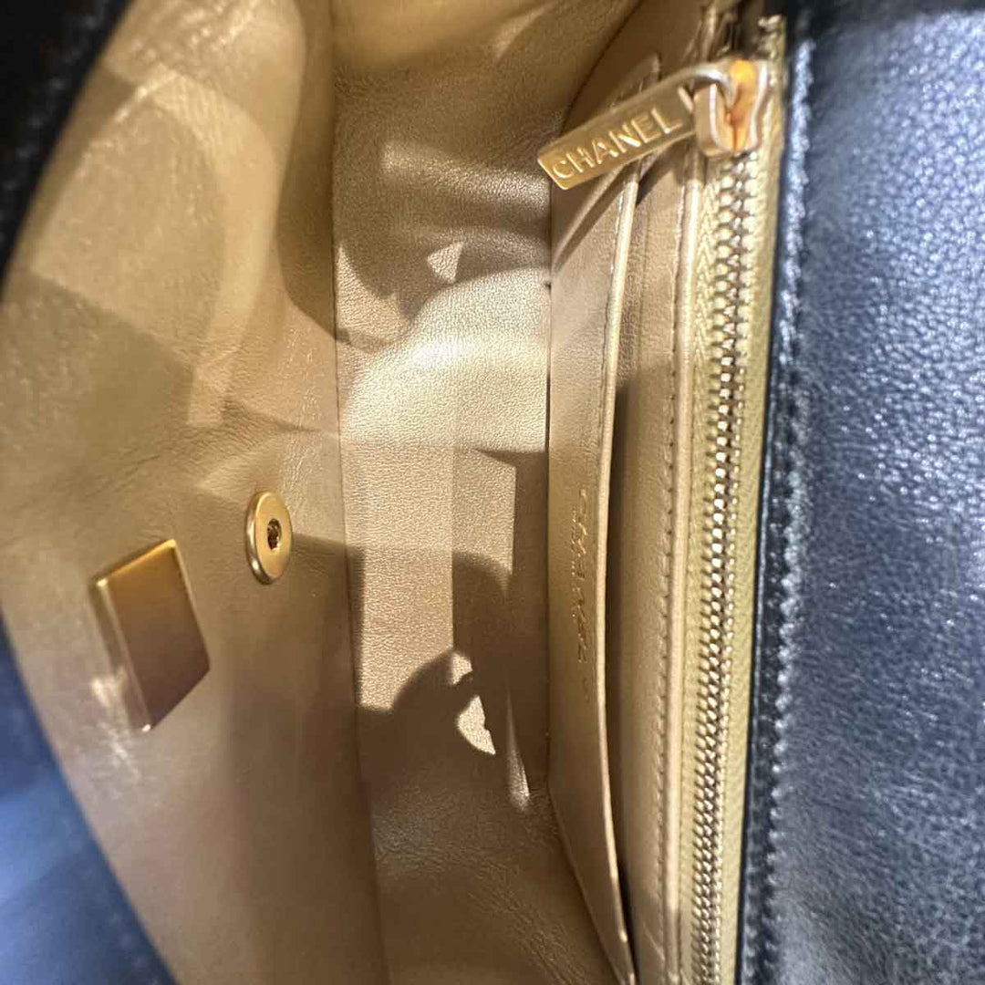 Chanel Classic Flap Mini Bag with CC Pearl Crush