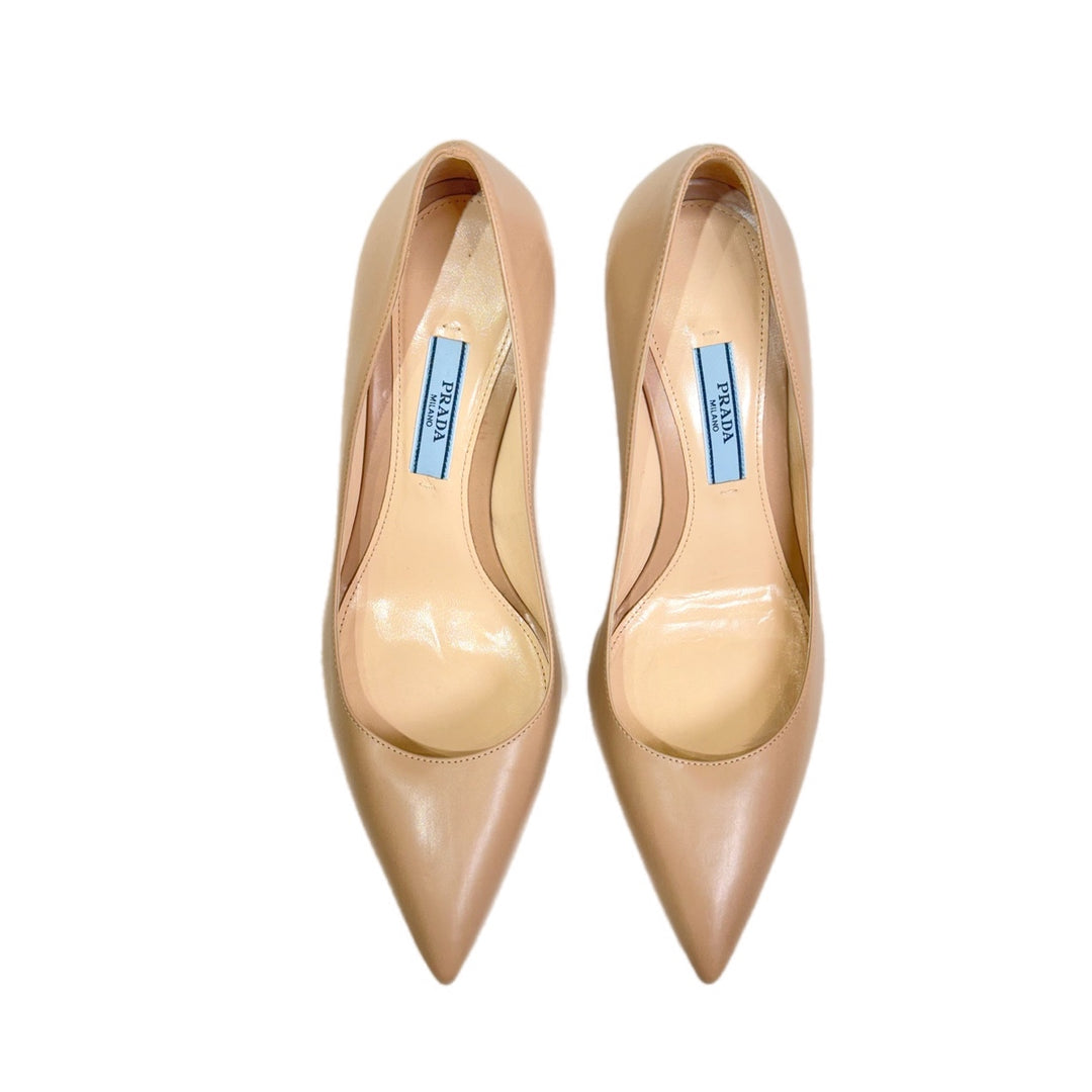 Prada Beige High Heel Shoes #35.5