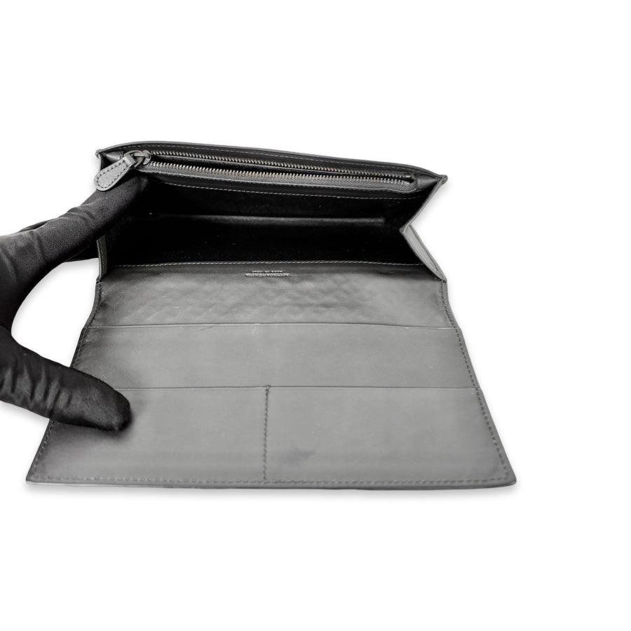 Bottega Veneta Long Wallet Dark Grey