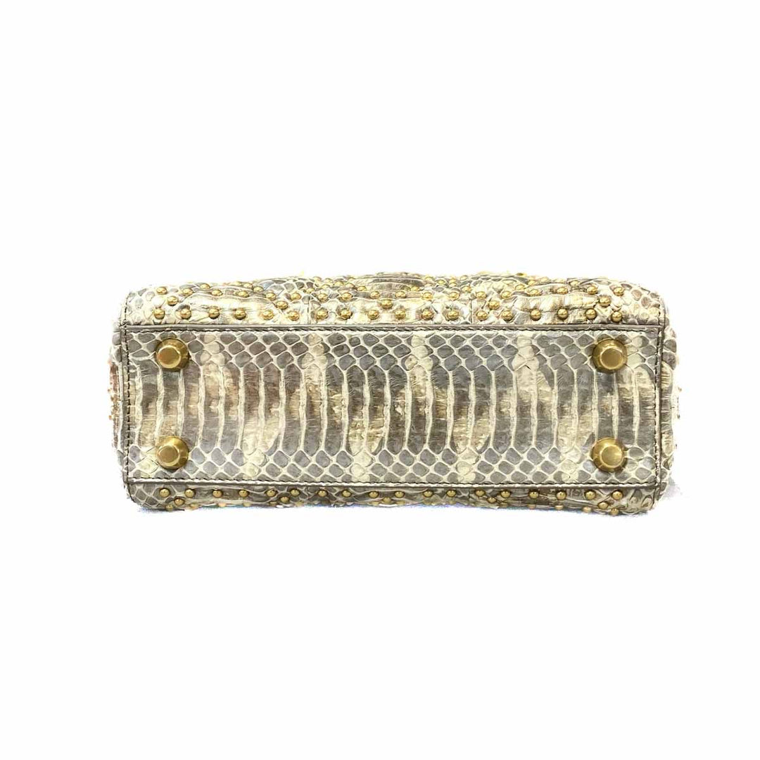 Dior Lady Small Gold Pythonskin