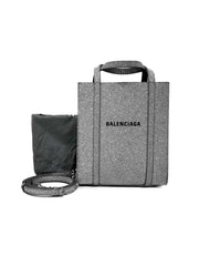 Balenciaga Silver Metalic Tote Shopping Bag - Jiaxyk