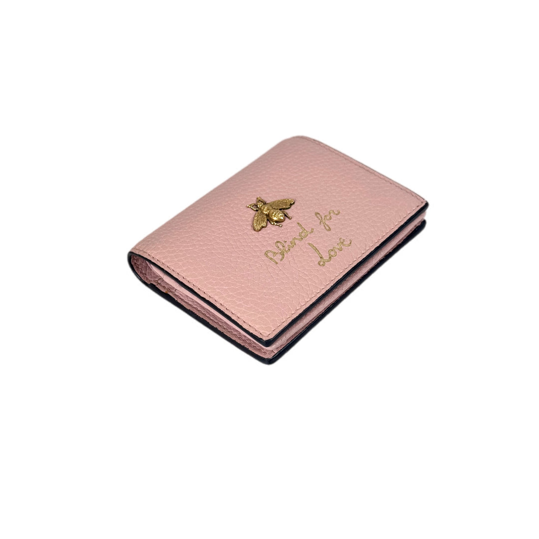 Gucci Pink Bee Small Wallet