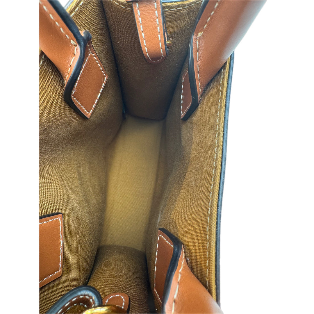 Celine Vertical Cabas in Triomphe Canvas Bag