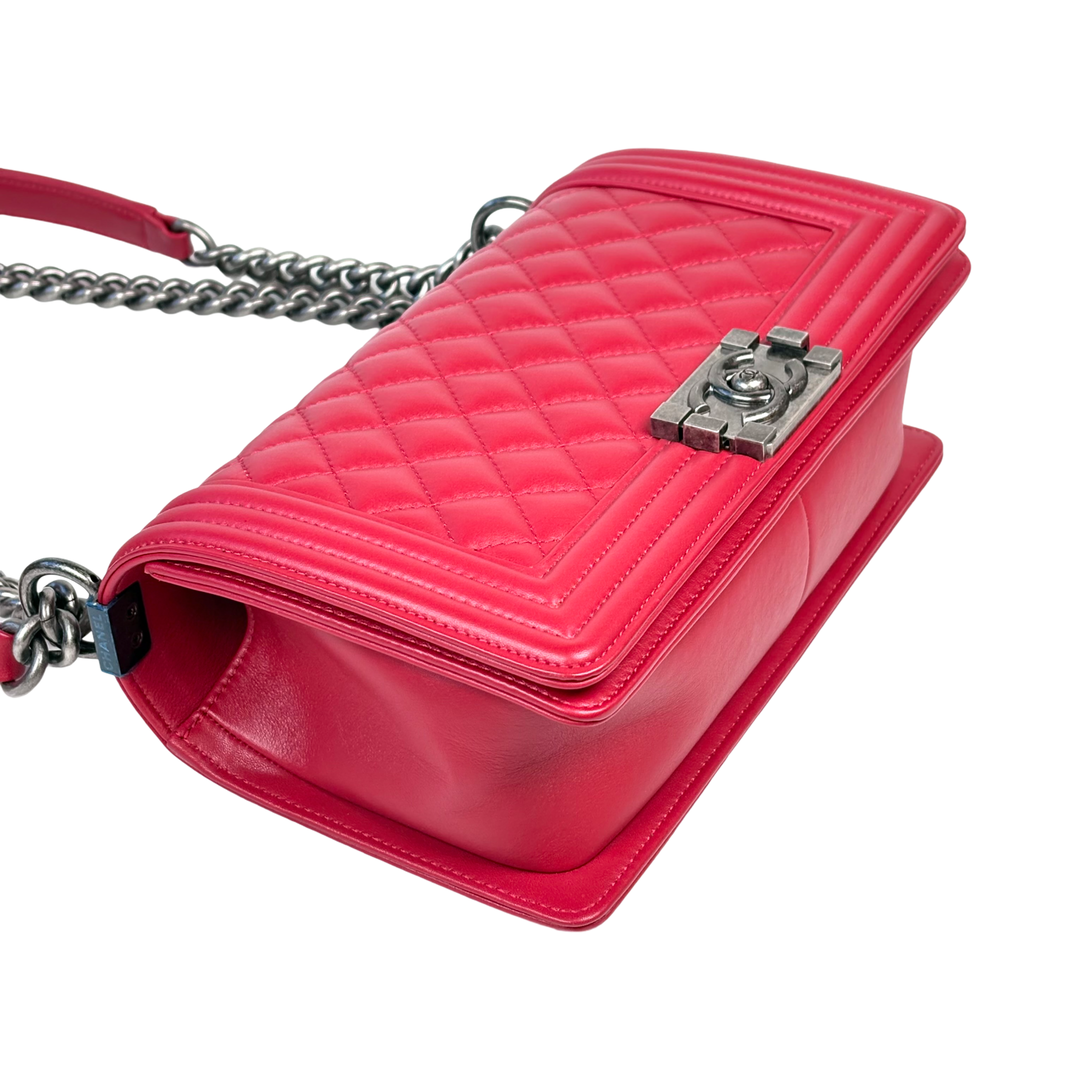 Chanel Leboy  Medium Red Bag
