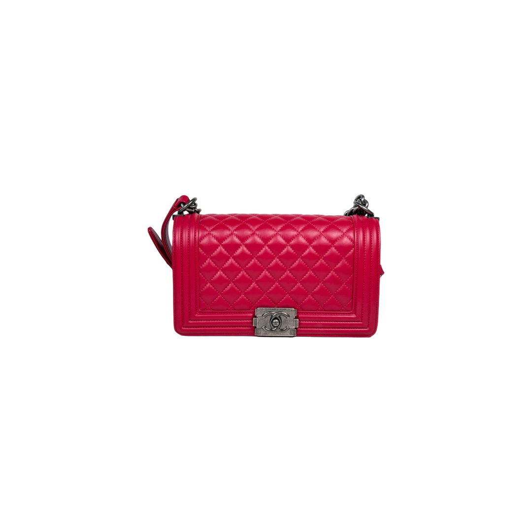 Chanel Leboy  Medium Red Bag