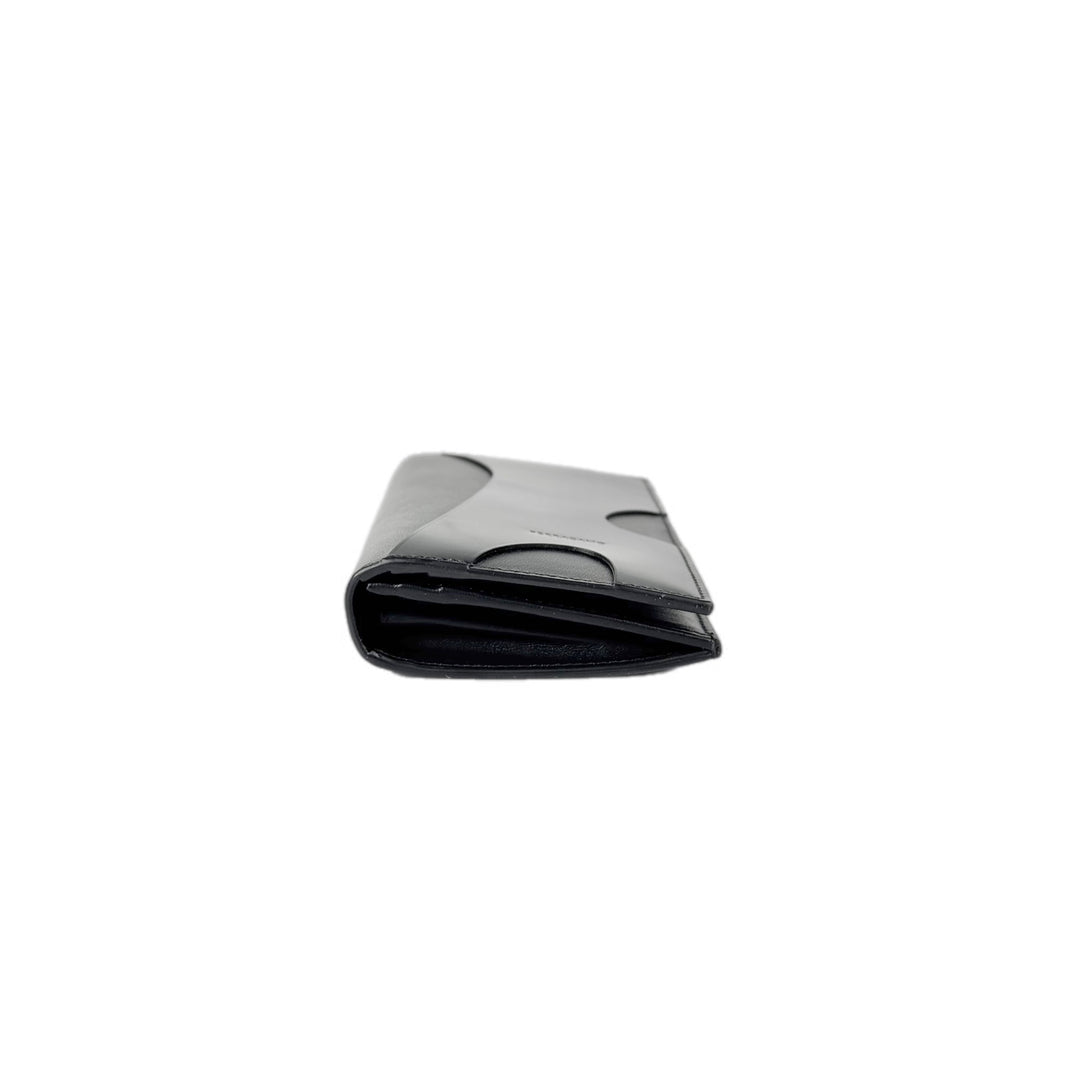 Ferragamo Black Leather Long Wallet