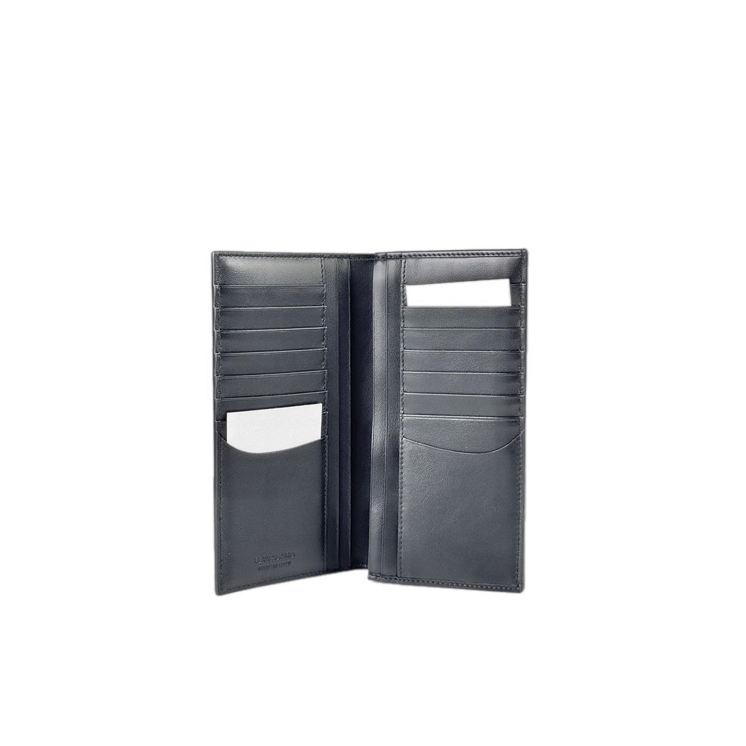 Ferragamo Black Leather Long Wallet