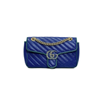 Gucci Blue Small Marmont Bag - Jiaxyk