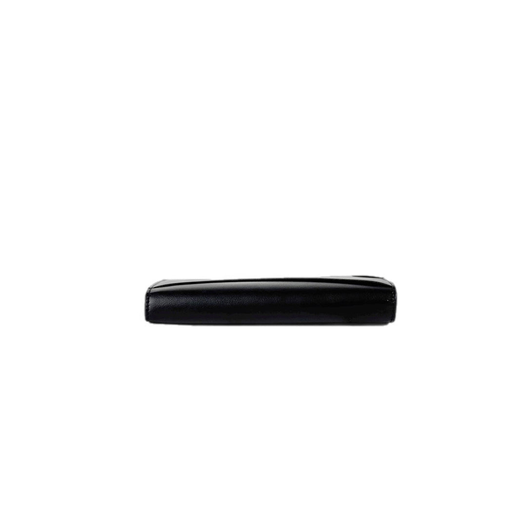 Ferragamo Black Leather Long Wallet