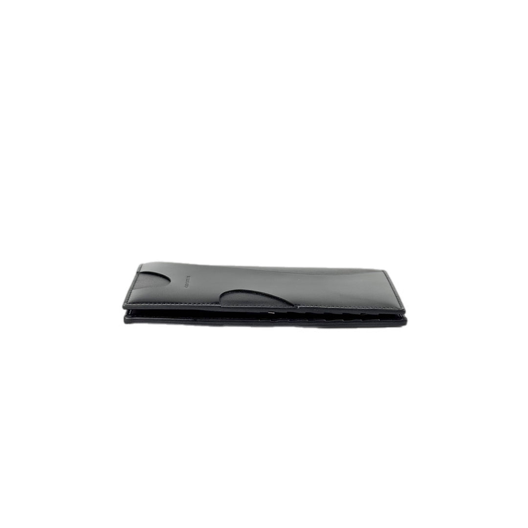 Ferragamo Black Leather Long Wallet