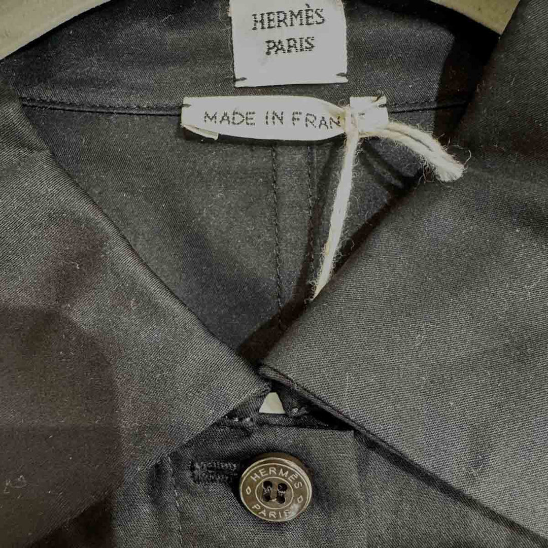Hermes Robe Inspiration Chemise Noir #40