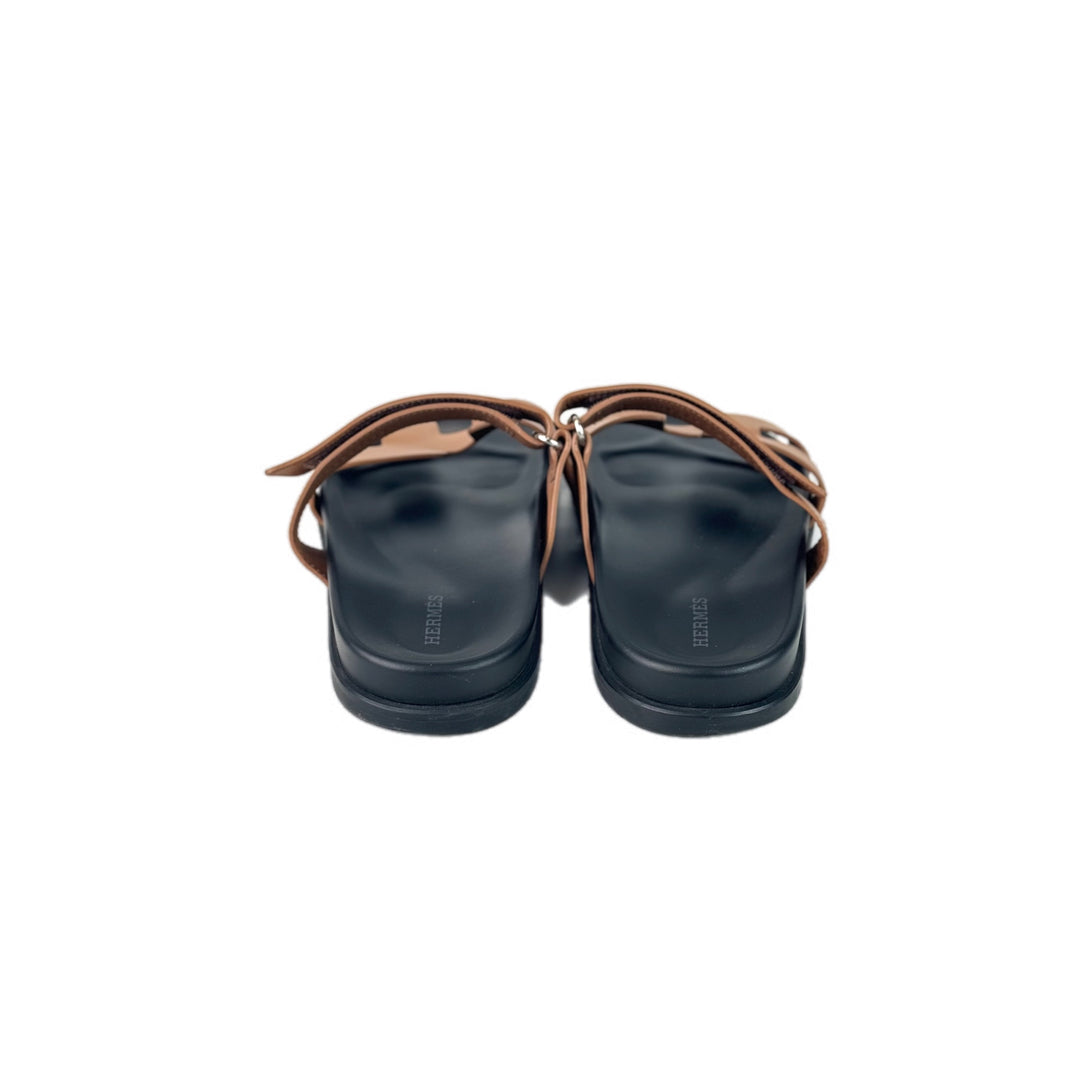 Hermes Gold Chypre Sandal  Shoes #41.5