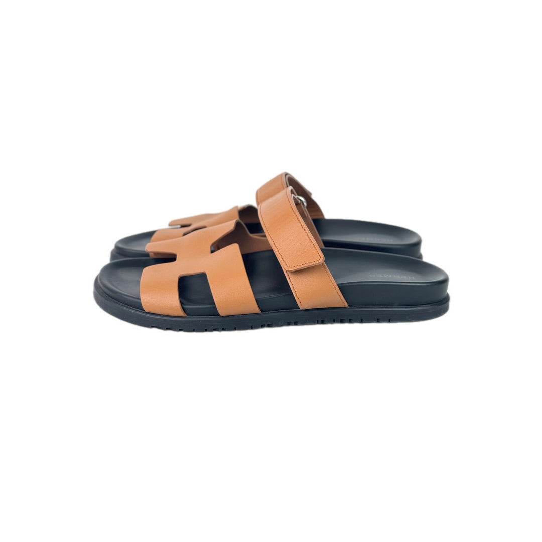 Hermes Gold Chypre Sandal  Shoes #41.5