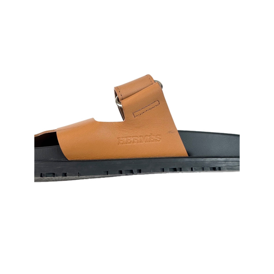 Hermes Gold Chypre Sandal  Shoes #41.5