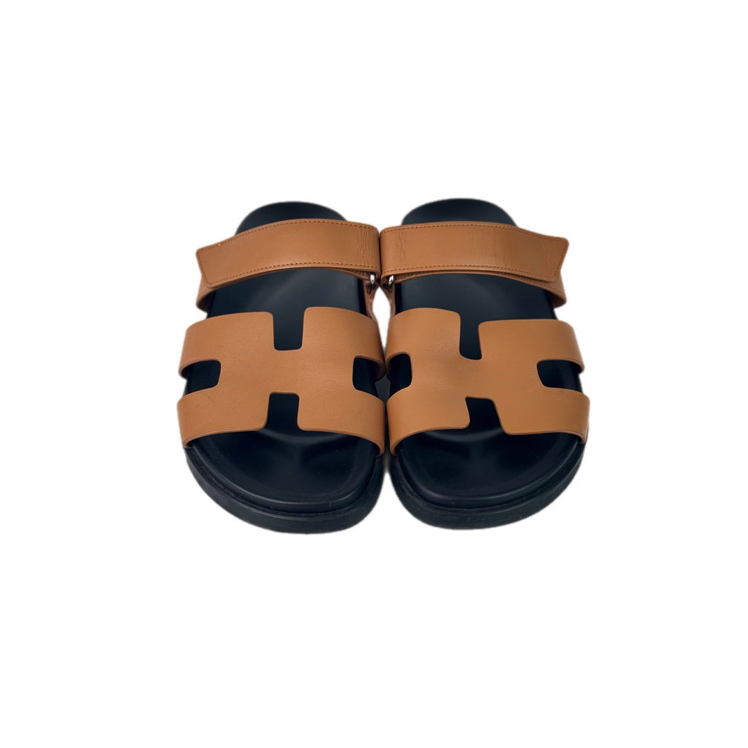 Hermes Gold Chypre Sandal  Shoes #41.5