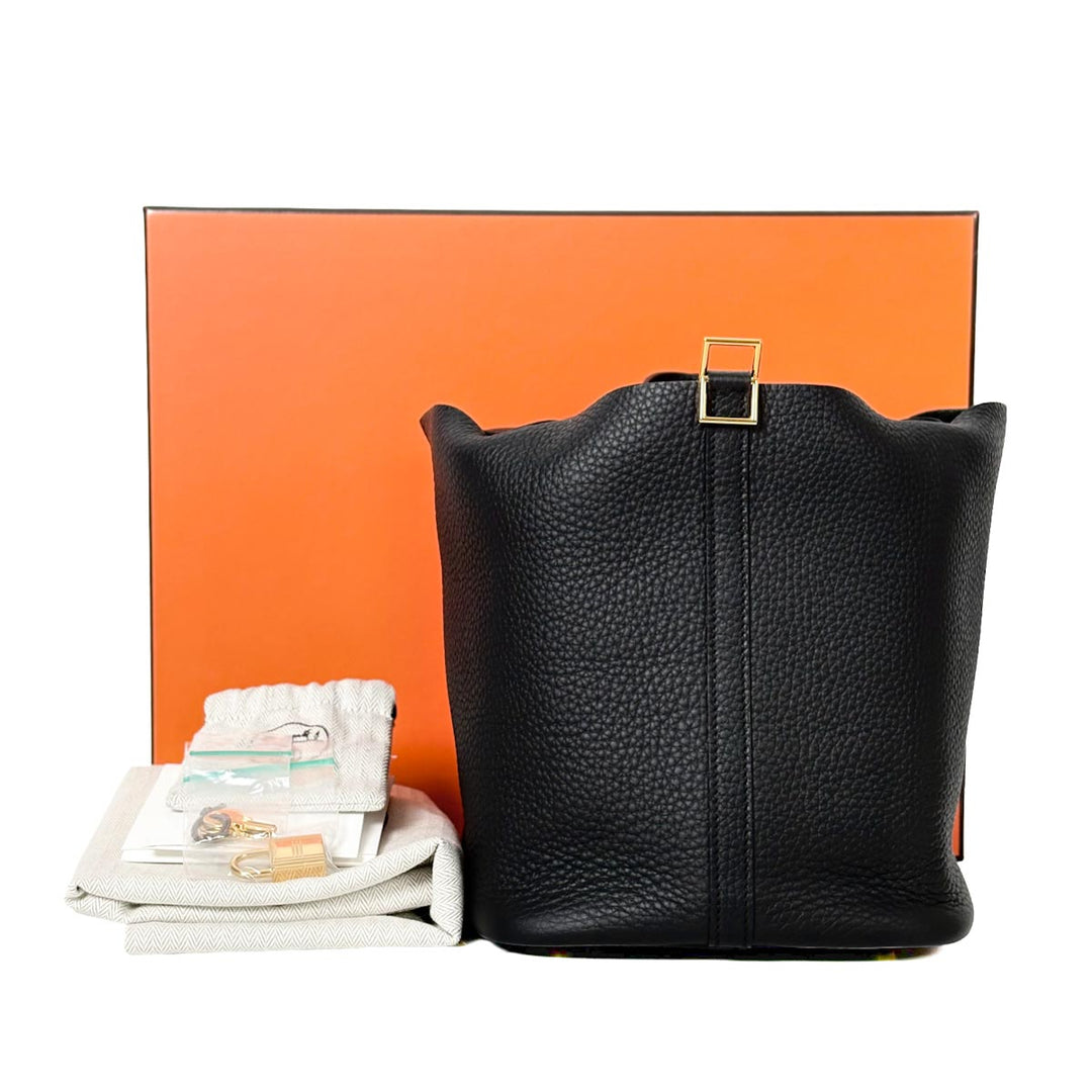 Hermes Picotin 22cm Bag Black TC