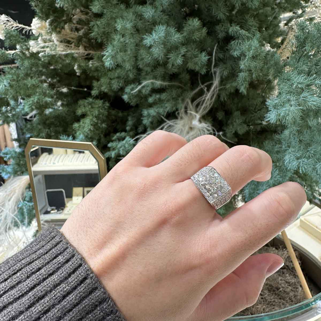 Natural White Diamond Ring 1.51ct I SI1 18K Gold