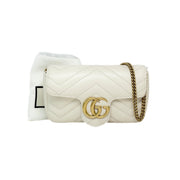 Gucci Marmont Super Mini White Bag