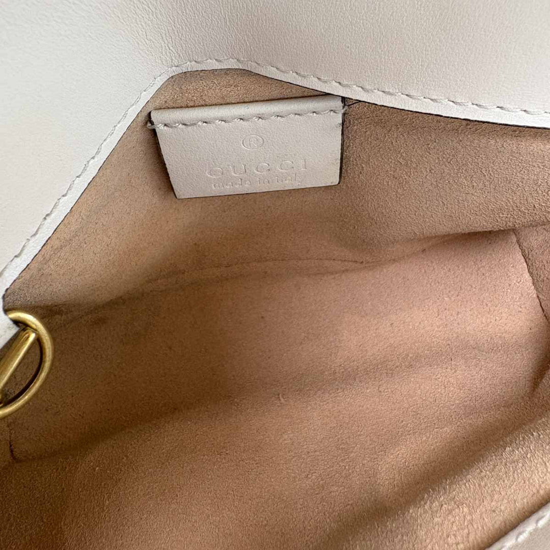 Gucci Marmont Super Mini White Bag