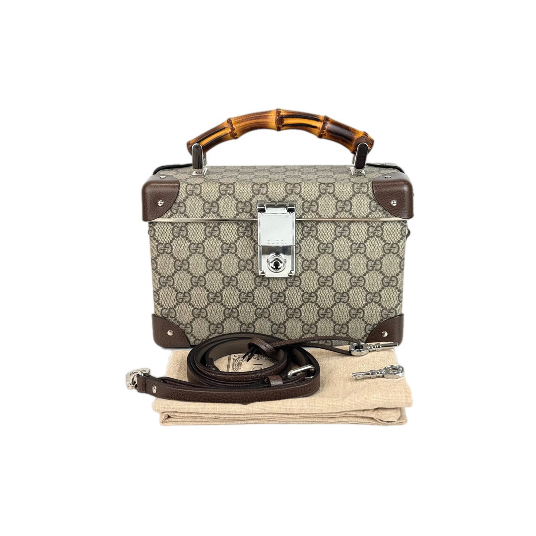 Gucci Bamboo Trotter GG Beauty Case Bag
