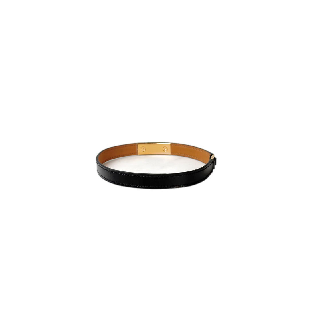 Hermes Black CDC Bracelet leather S