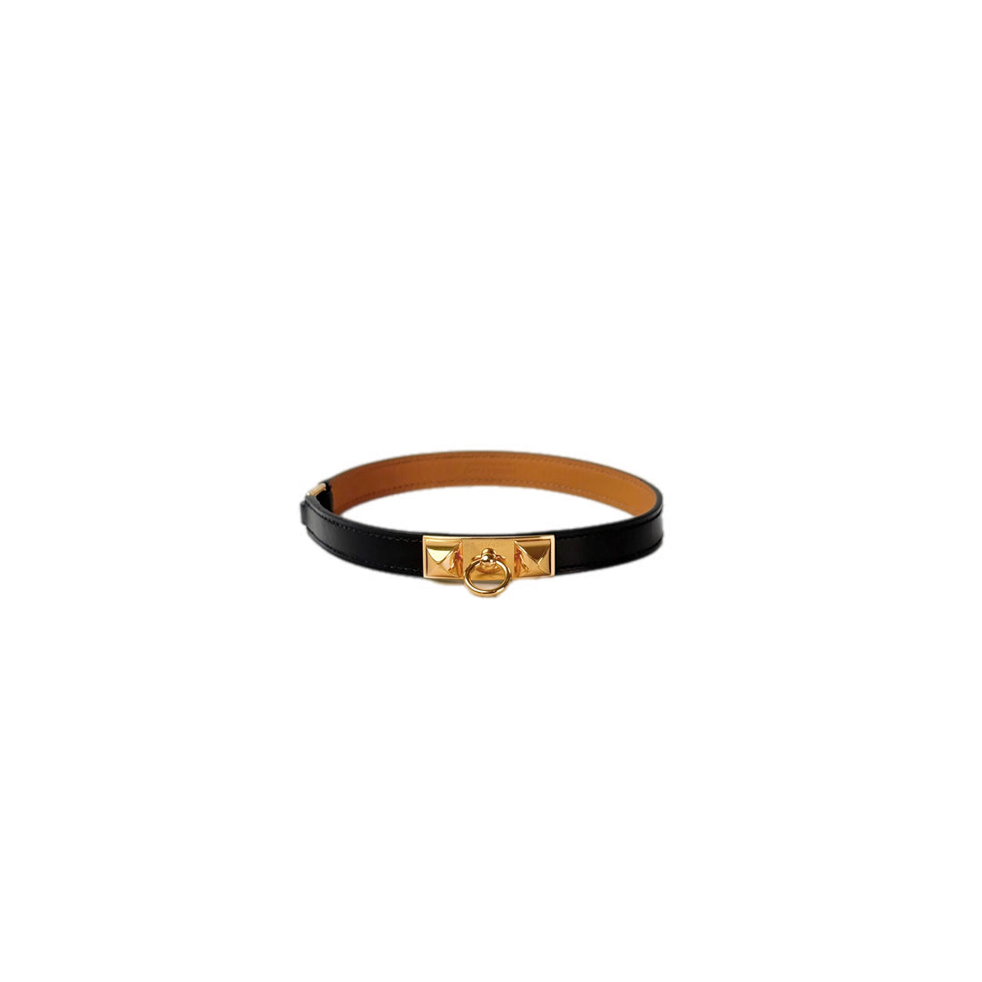 Hermes Black CDC Bracelet leather S