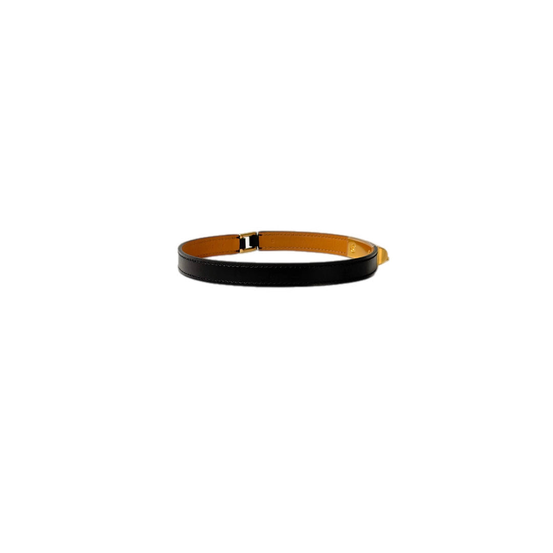 Hermes Black CDC Bracelet leather S