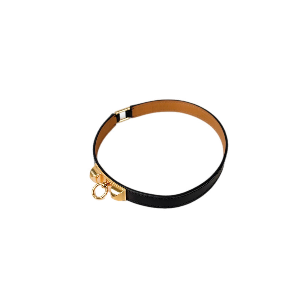 Hermes Black CDC Bracelet leather S