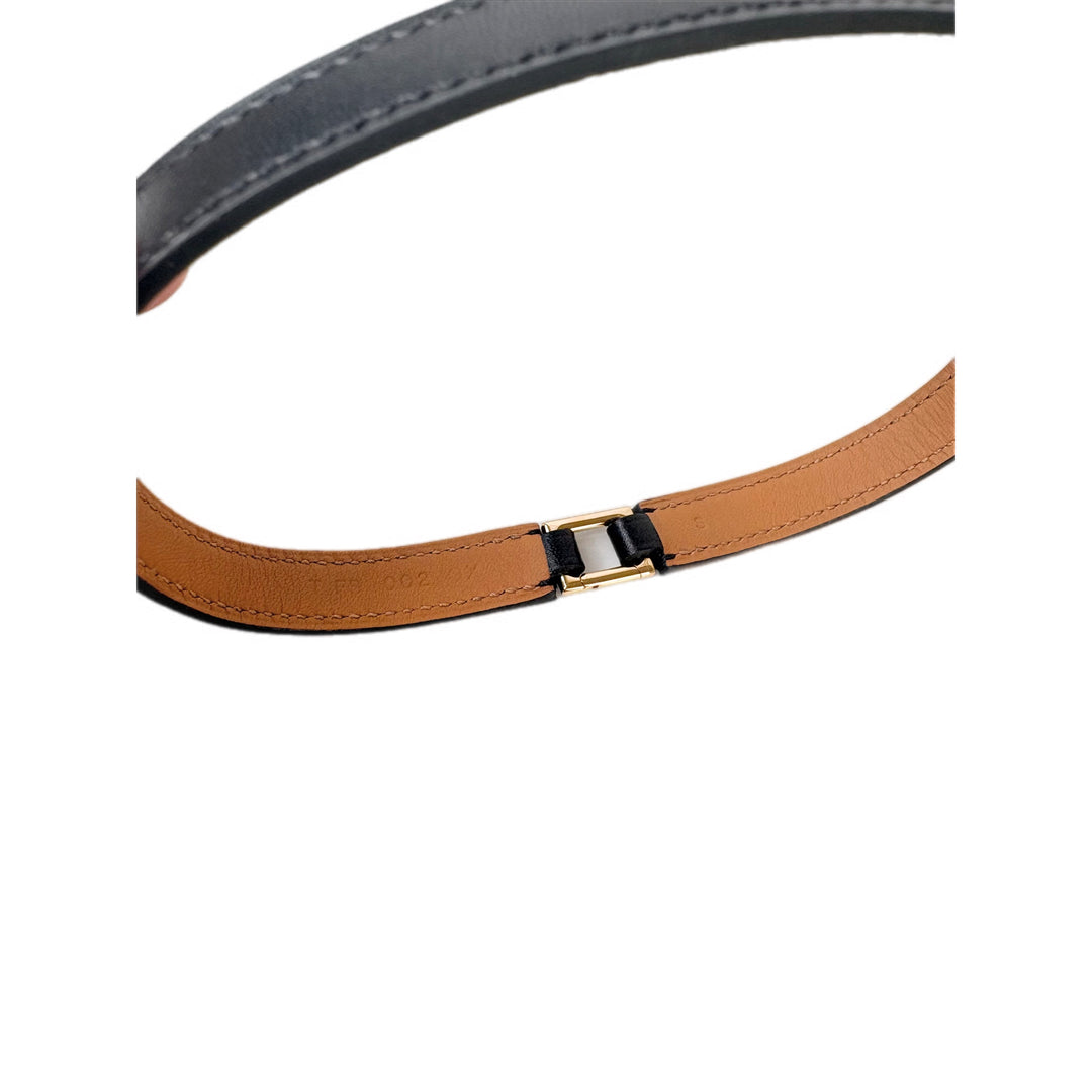 Hermes Black CDC Bracelet leather S