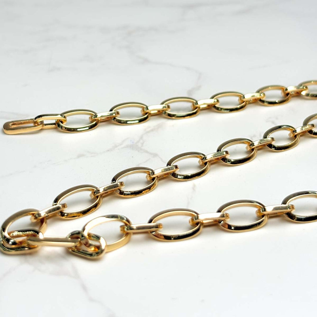 18K Solid Yellow Gold Necklace 14g