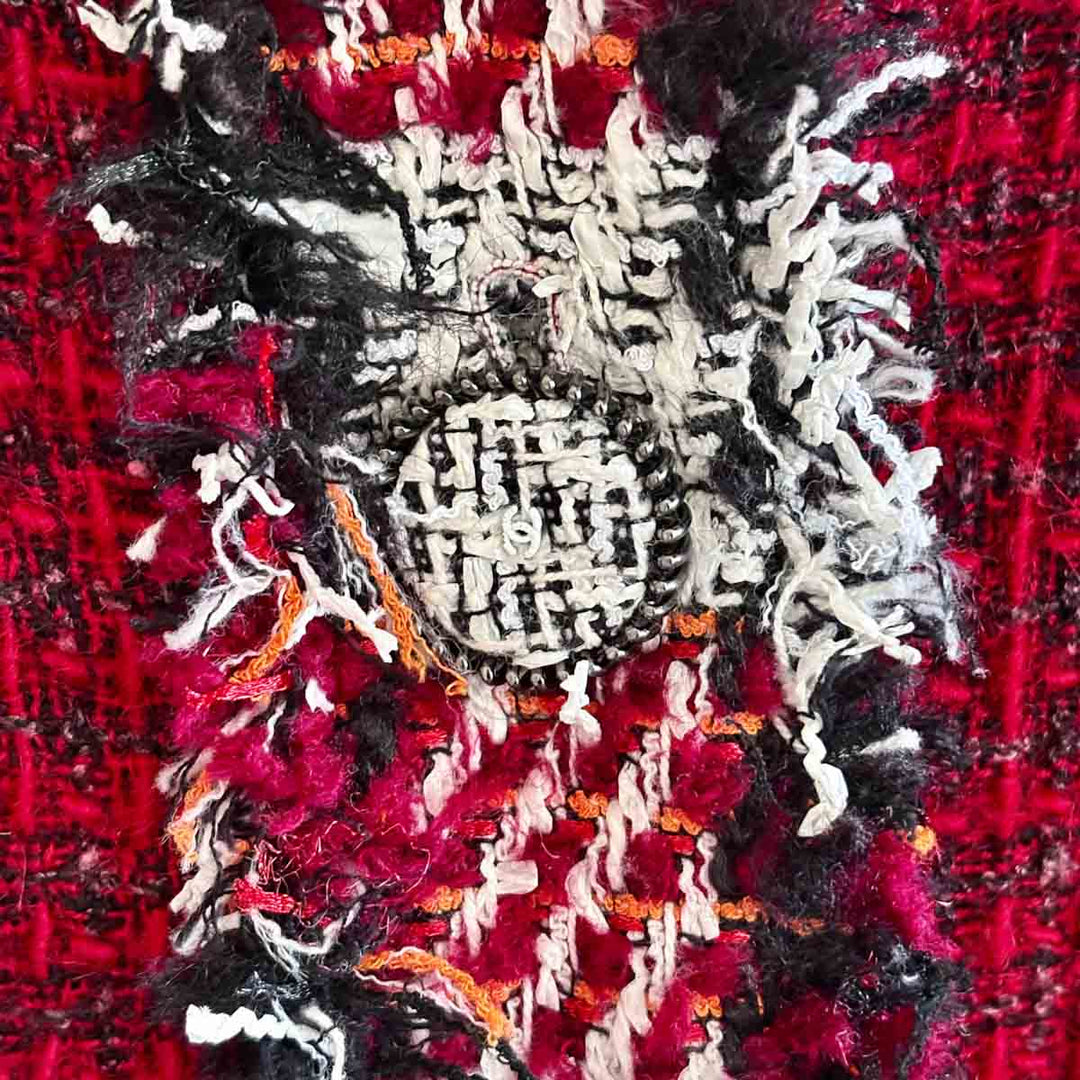 Chanel Red Tweed Jacket #34