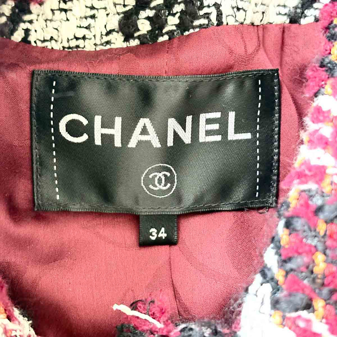 Chanel Red Tweed Jacket #34