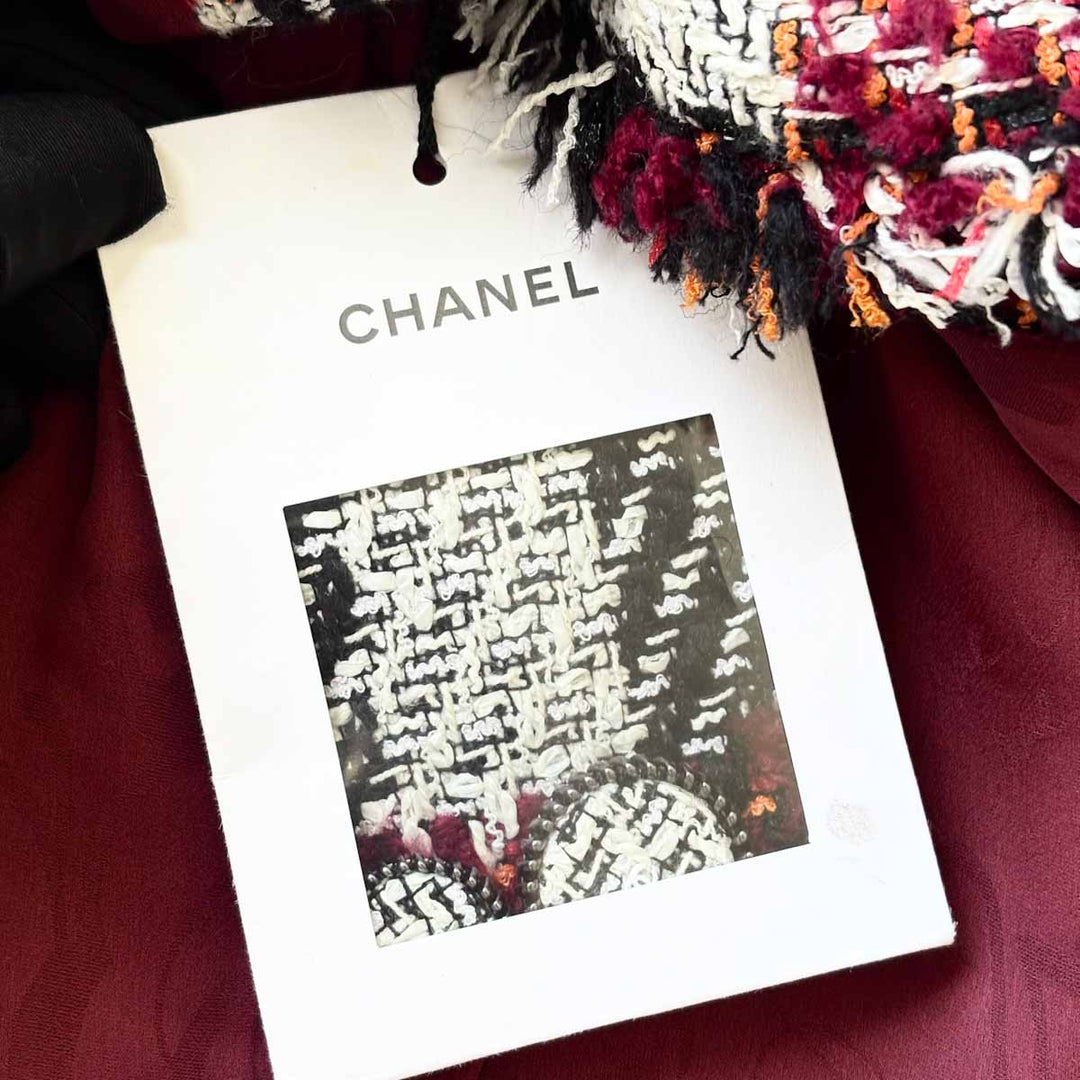 Chanel Red Tweed Jacket #34
