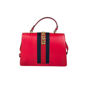 Gucci Sylvie Medium Top Handle Bag Red