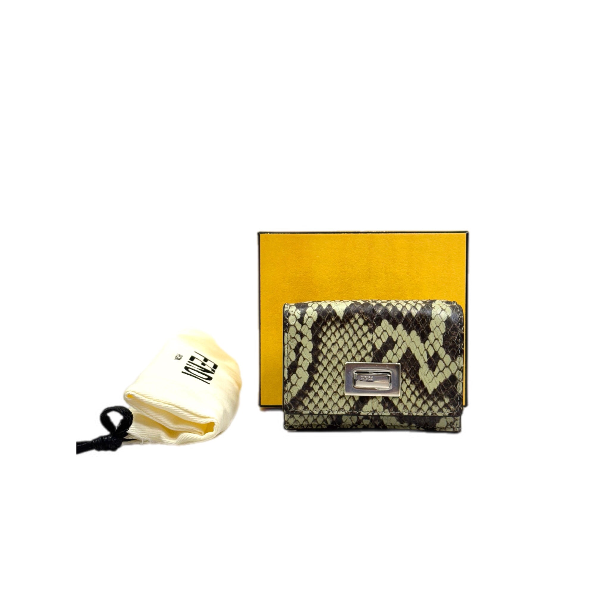 Fendi Python Compact Wallet