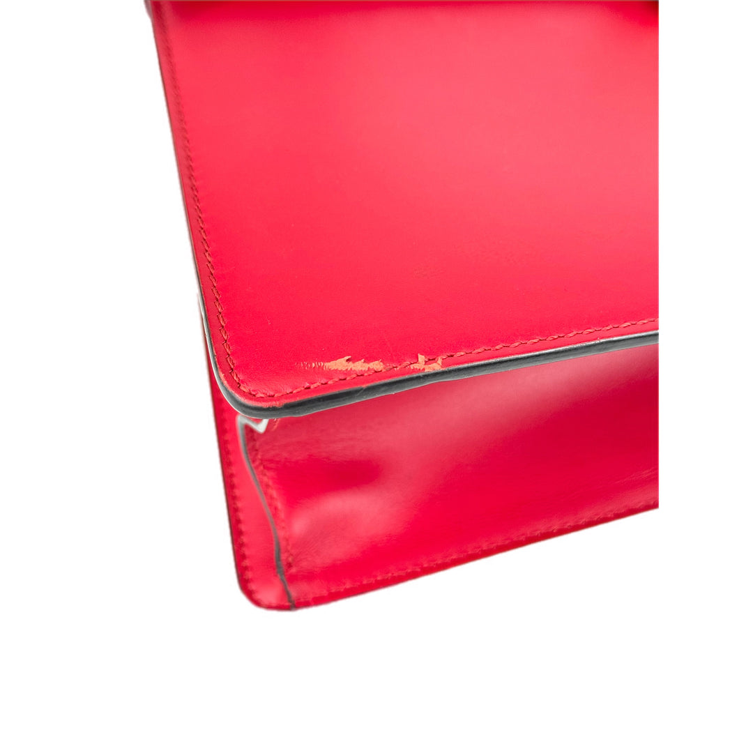 Gucci Sylvie Medium Top Handle Bag Red