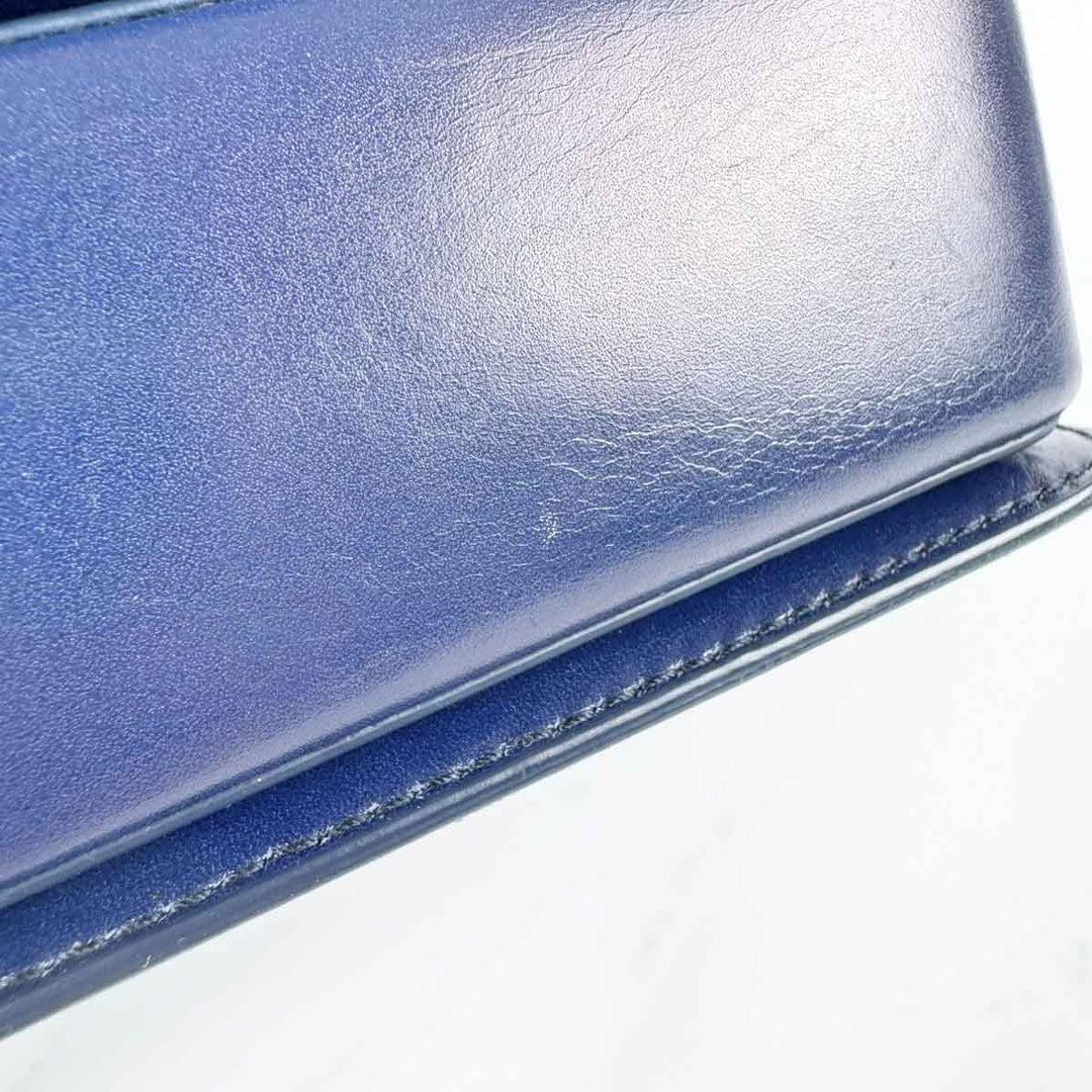 Bvlgari Navy Calfskin and Perspex Crossbody Bag