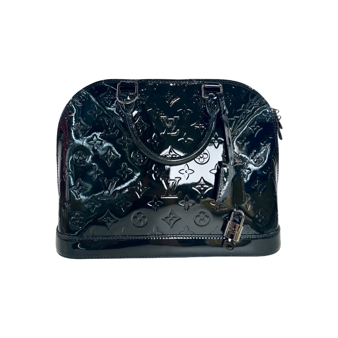 Louis Vuitton Alma Pm Black Patent Bag