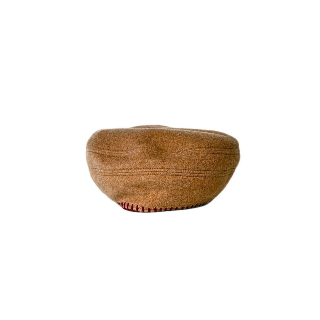 Hermes Biscuit Cashmere Beret Hat #59