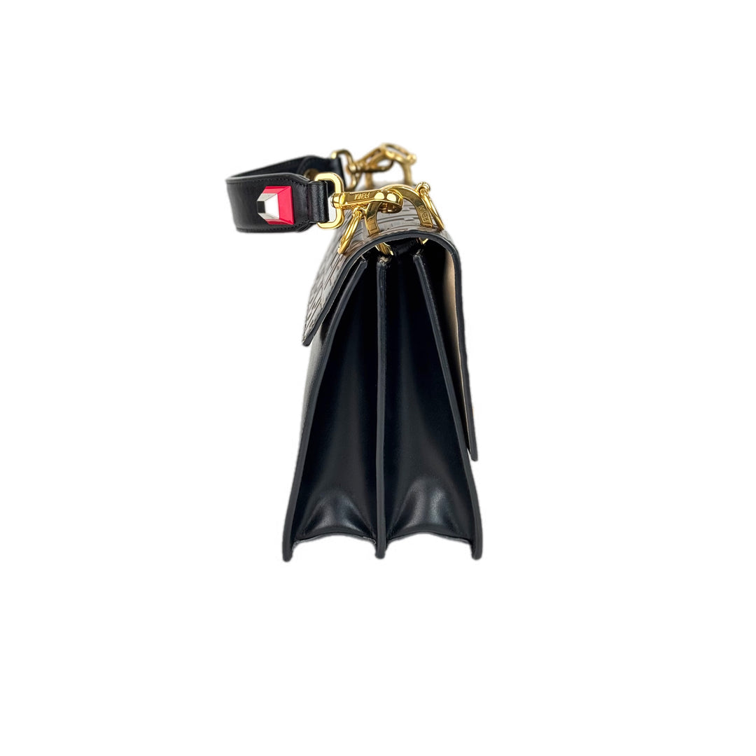 Fendi Zucca Kan I Bag Brown/Black no strap