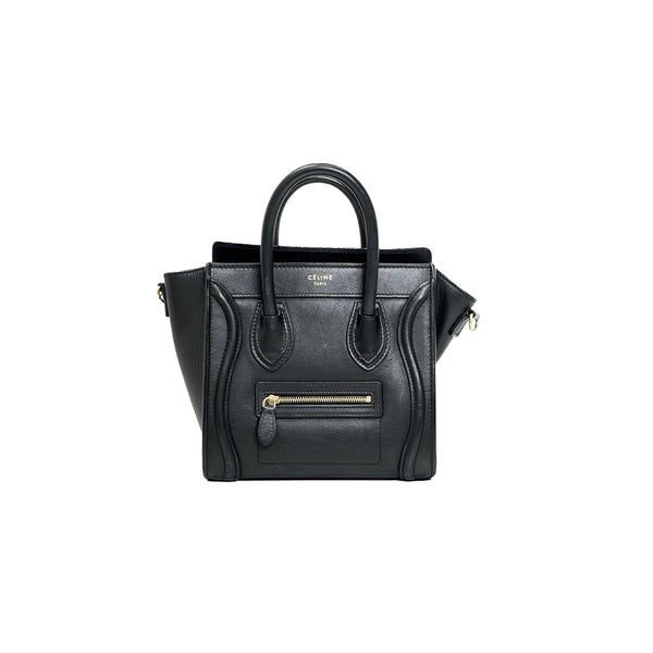 Celine Black Nano Luggage Bag - Jiaxyk