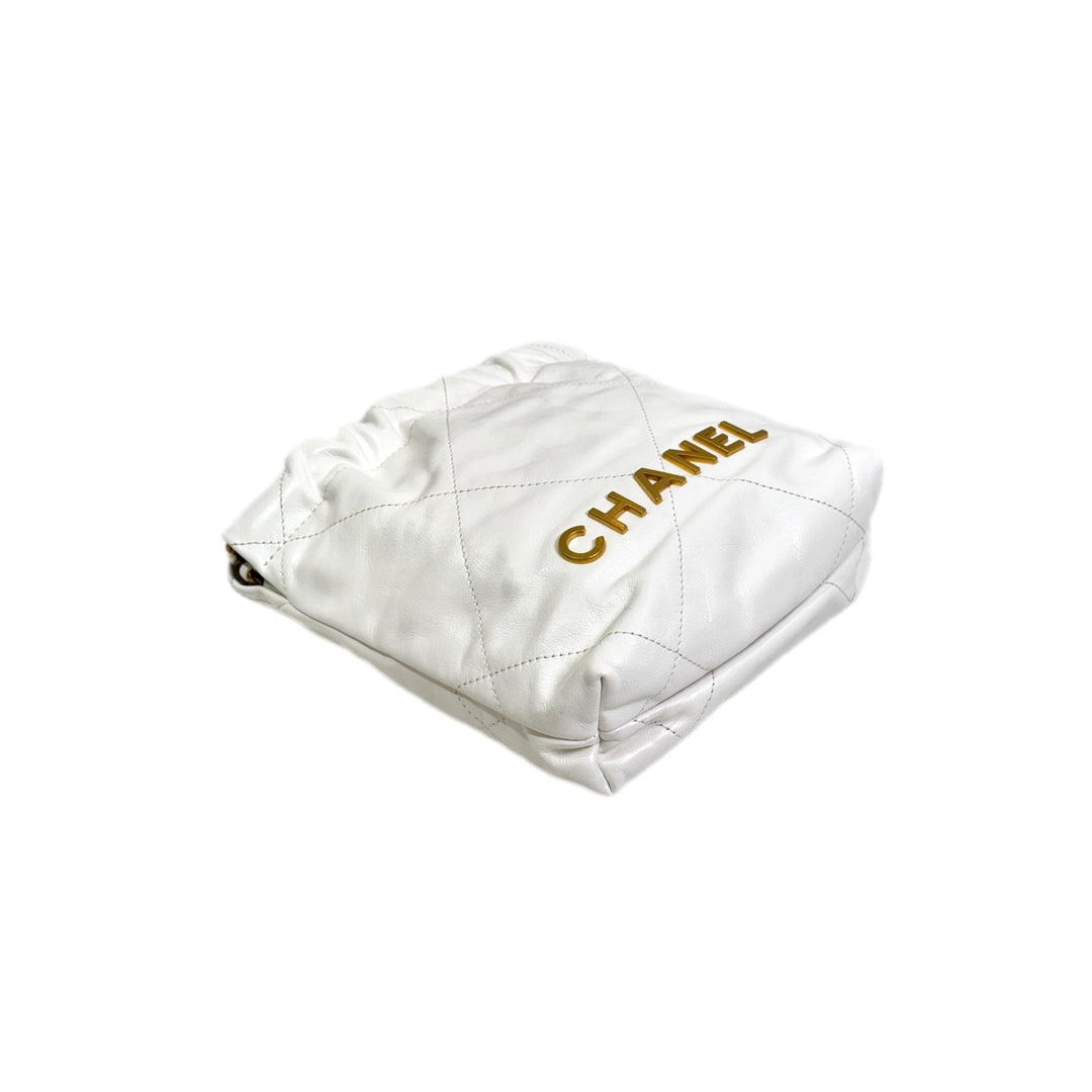 Chanel Mini 22 Bag White