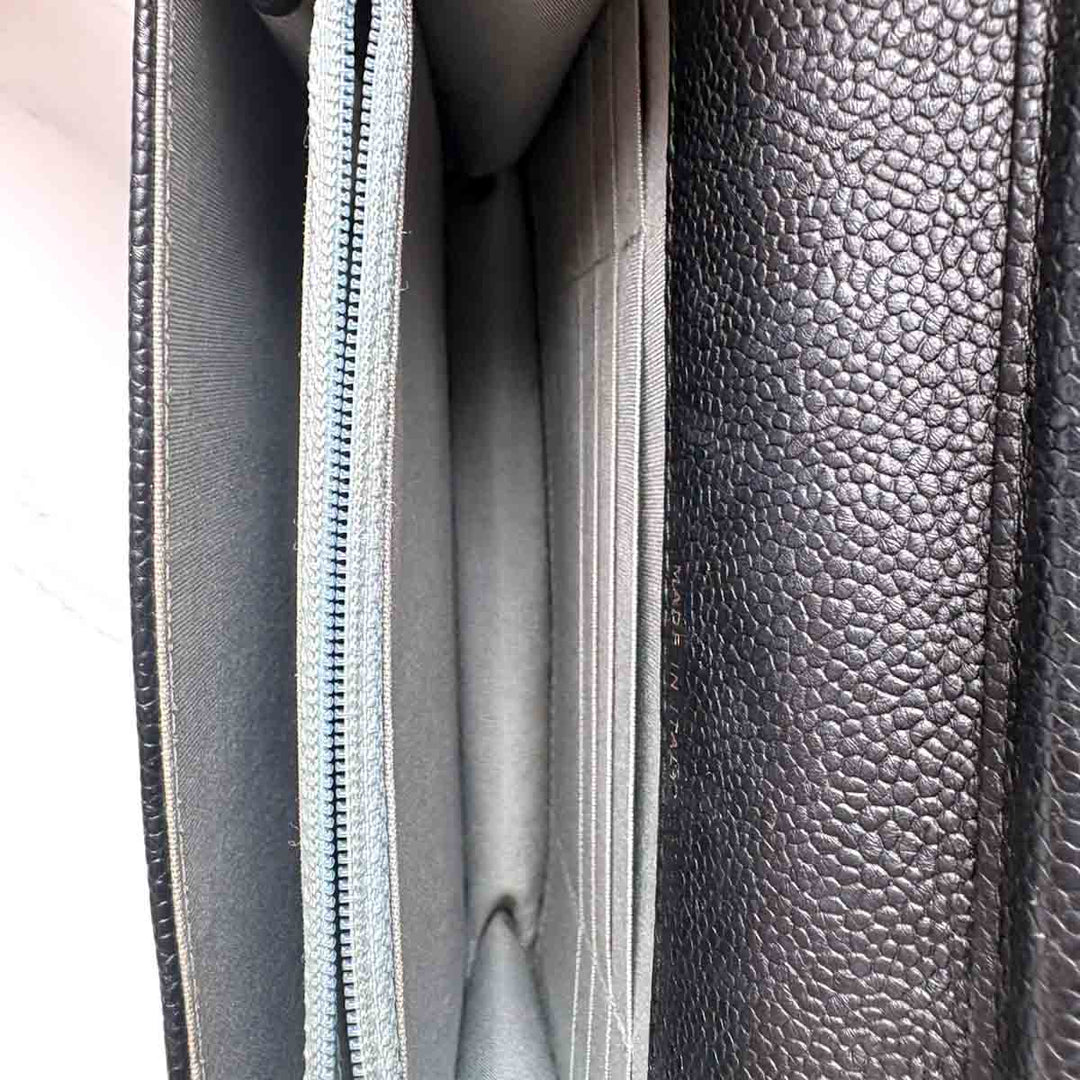 Chanel Square Wallet On Chain  Bag Black Caviar