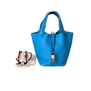 Hermes Picotin 18 Blue Bag TC