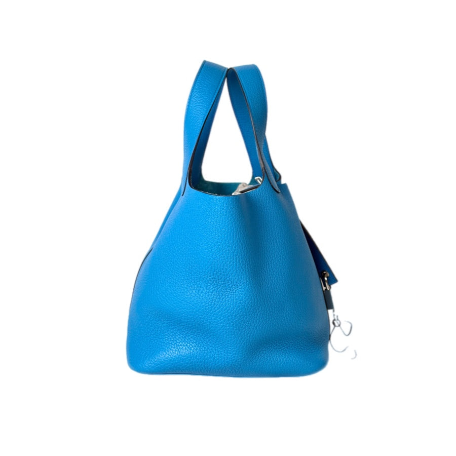 Hermes Picotin 18 Blue Bag TC