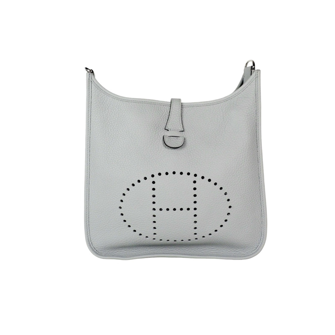 Hermes Evelyne  29cm TC Blue Glacier Bag
