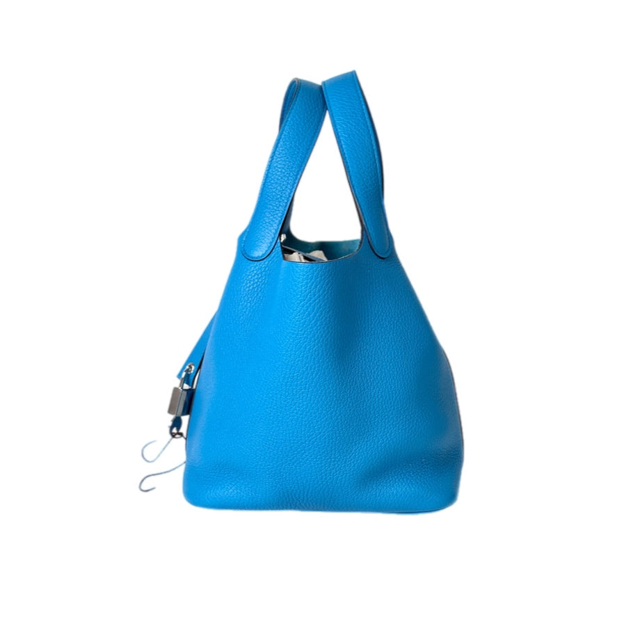 Hermes Picotin 18 Blue Bag TC