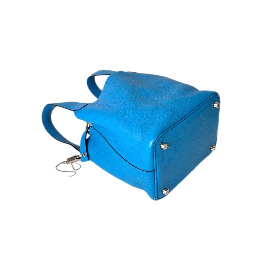 Hermes Picotin 18 Blue Bag TC