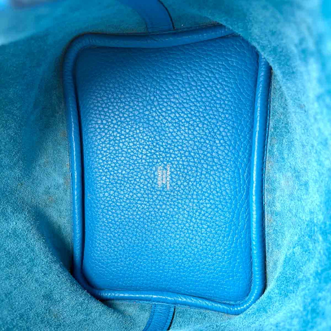 Hermes Picotin 18 Blue Bag TC