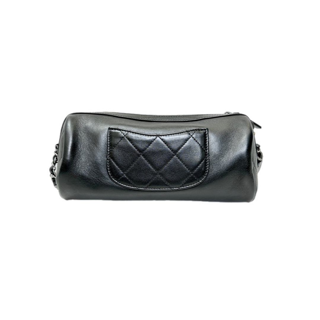 Chanel Bowling Chain-Strap Black Bag